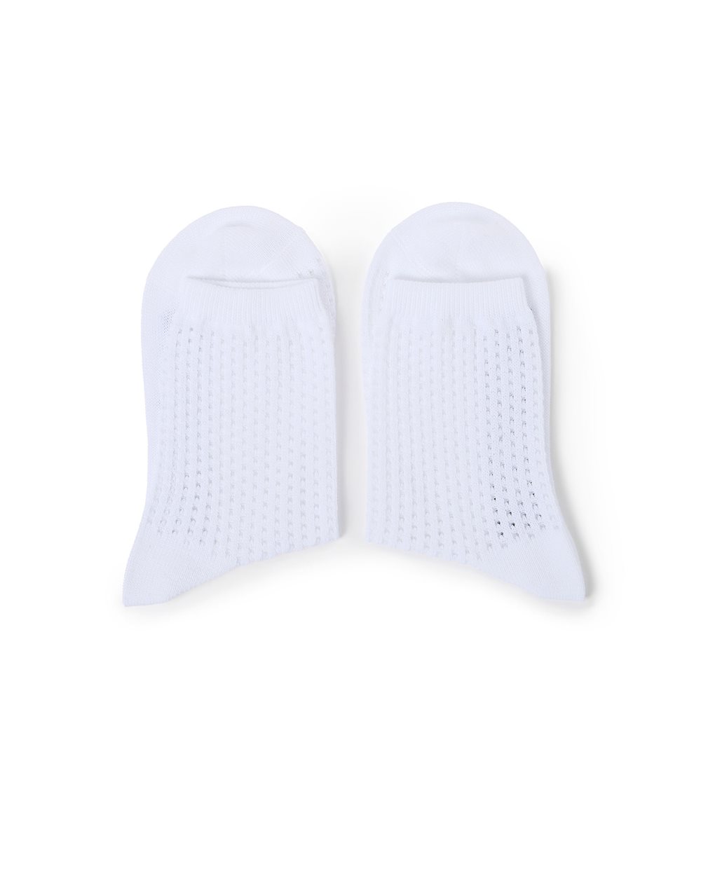 White perforated socks with contrasting jacquard logo - Iceberg - Official Website