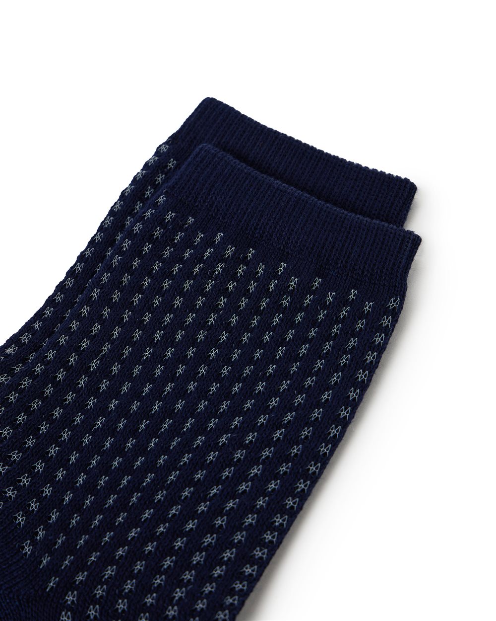 Blue perforated socks with contrast jacquard logo - Iceberg - Official Website