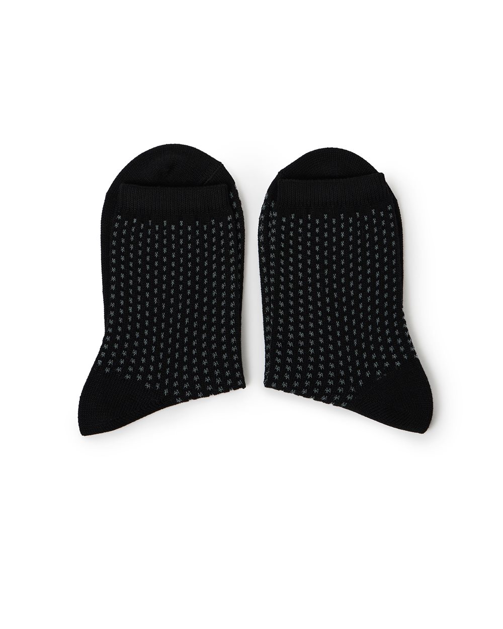 Black perforated socks with contrast jacquard logo - Iceberg - Official Website