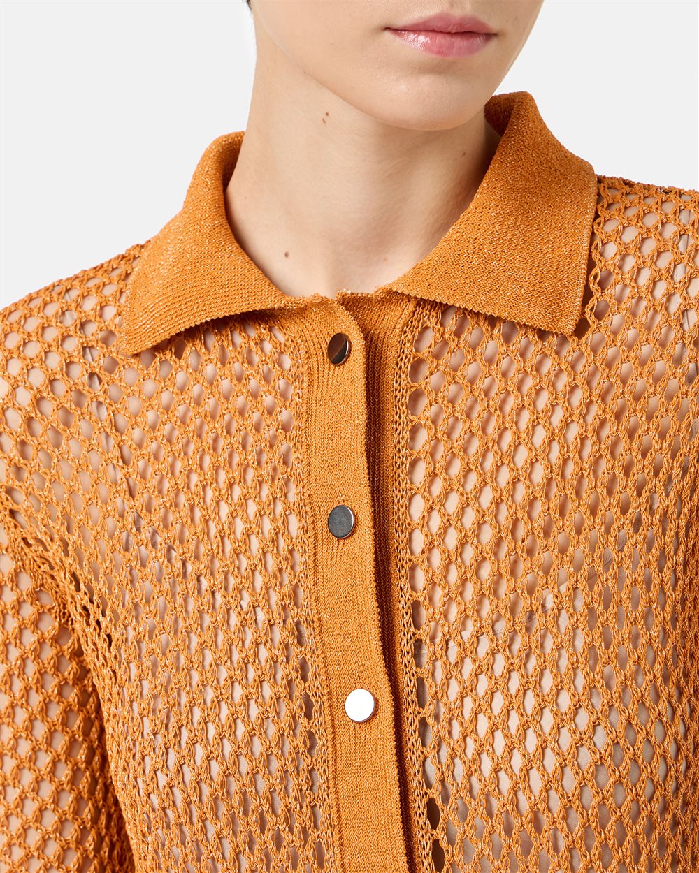Carrot knit polo neck dress - Iceberg - Official Website