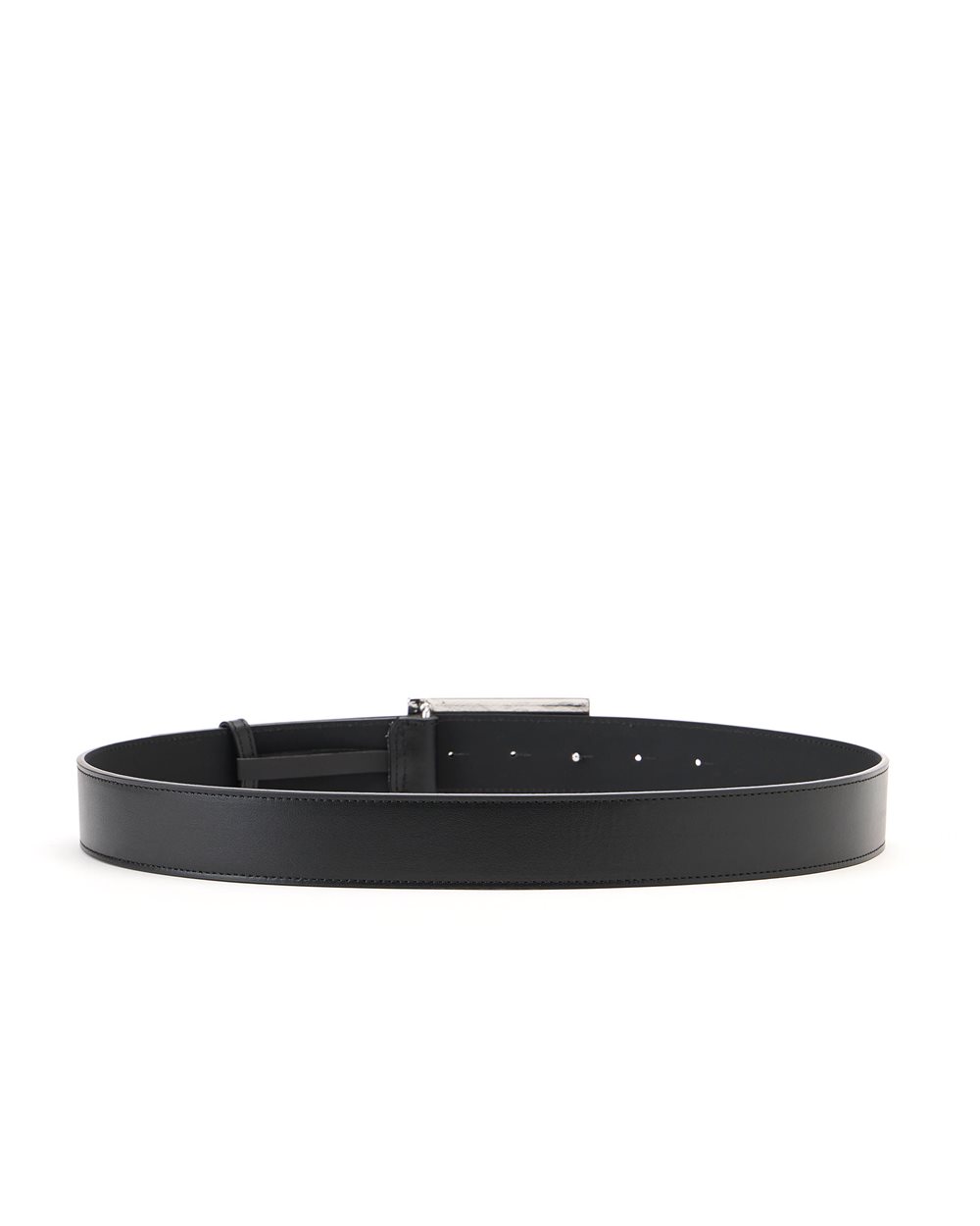 Black Carry Over nappa leather belt with shiny buckle Iceberg Milano Italia - Iceberg - Official Website