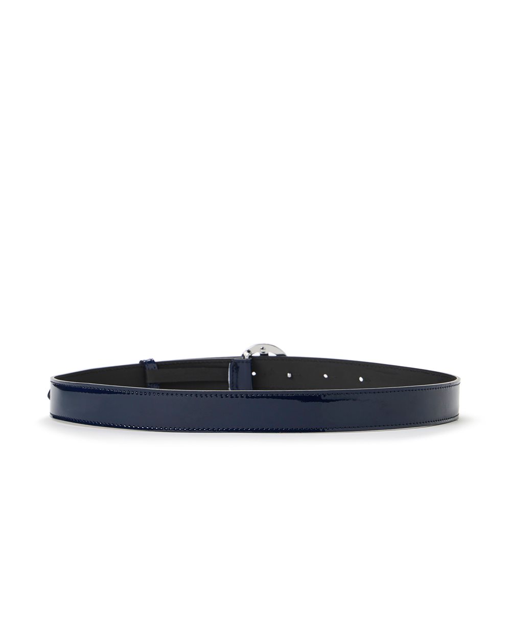 Cintura blu in pelle Faeda Piuma e fibbia con logo I - Iceberg - Official Website