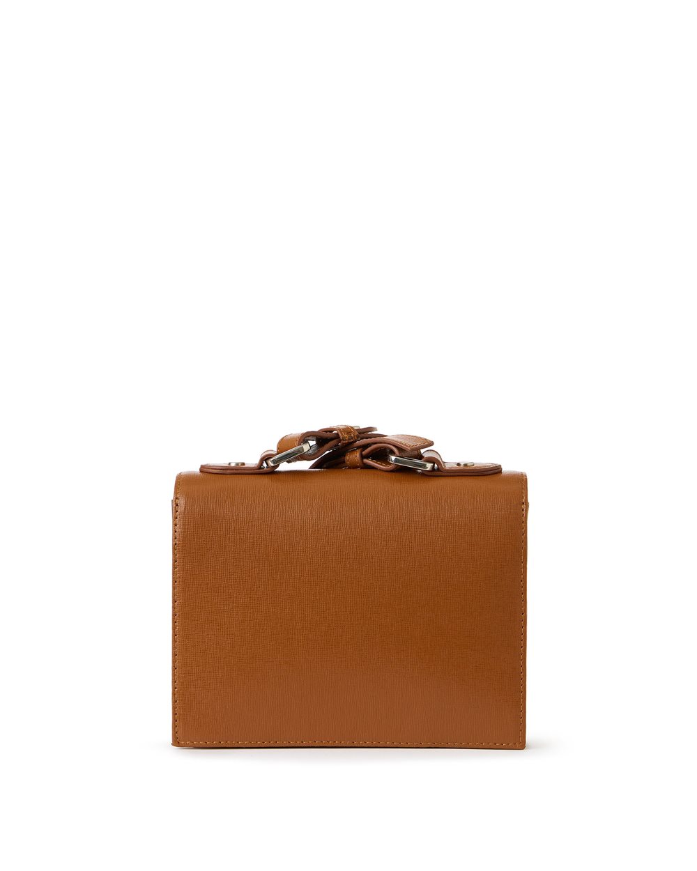 Mini top handle bag in coccio-colored Saffiano leather - Iceberg - Official Website