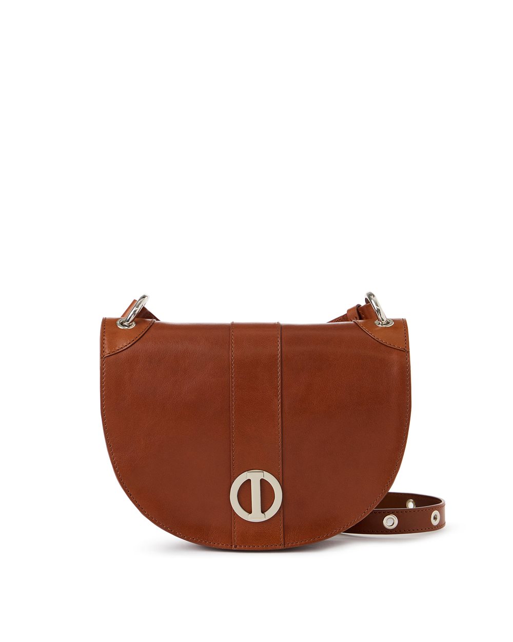 Lomar cowhide leather top handle bag in coccio color - Iceberg - Official Website
