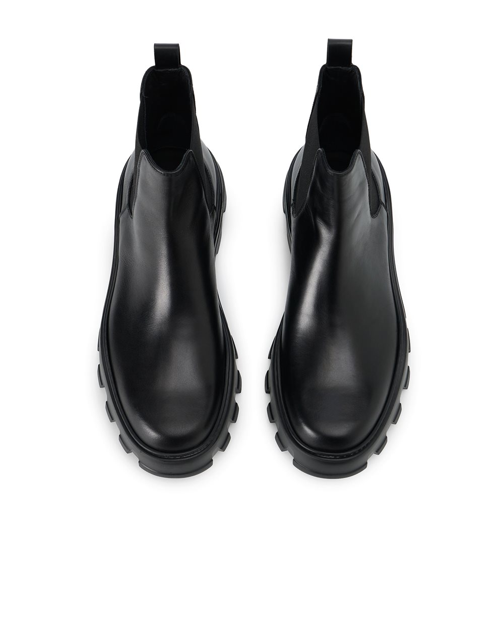 Black calfskin ankle boots with chunky sole by Iceberg - Iceberg - Official Website