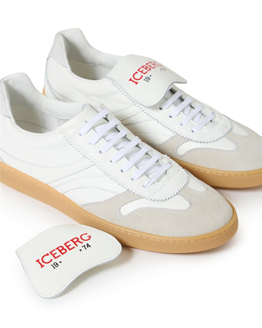 Retro-style patterned sneakers with a "California" construction - Iceberg - Official Website