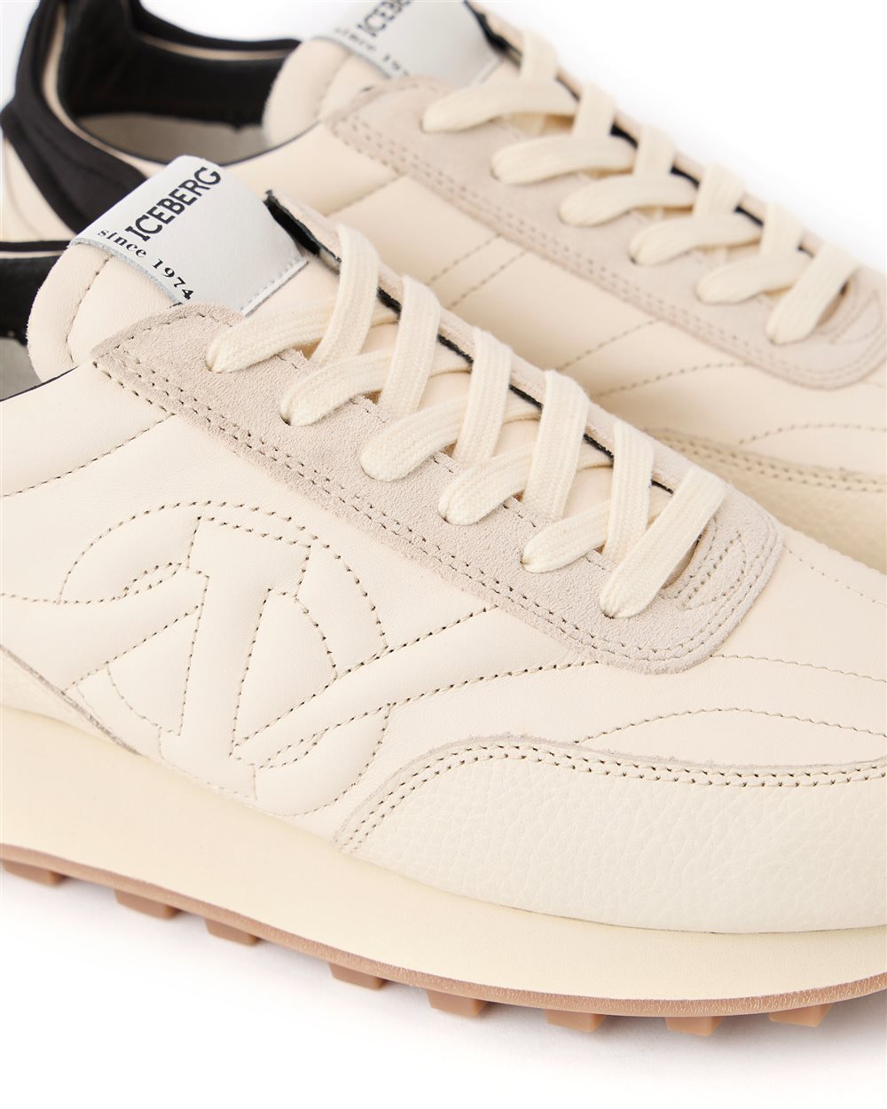 Runner-inspired ivory sneakers - Iceberg - Official Website