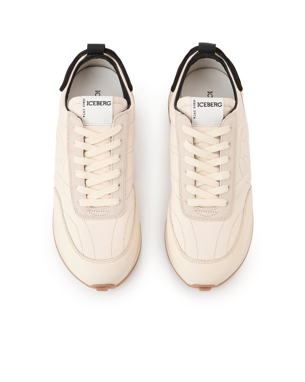 Runner-inspired ivory sneakers - Iceberg - Official Website