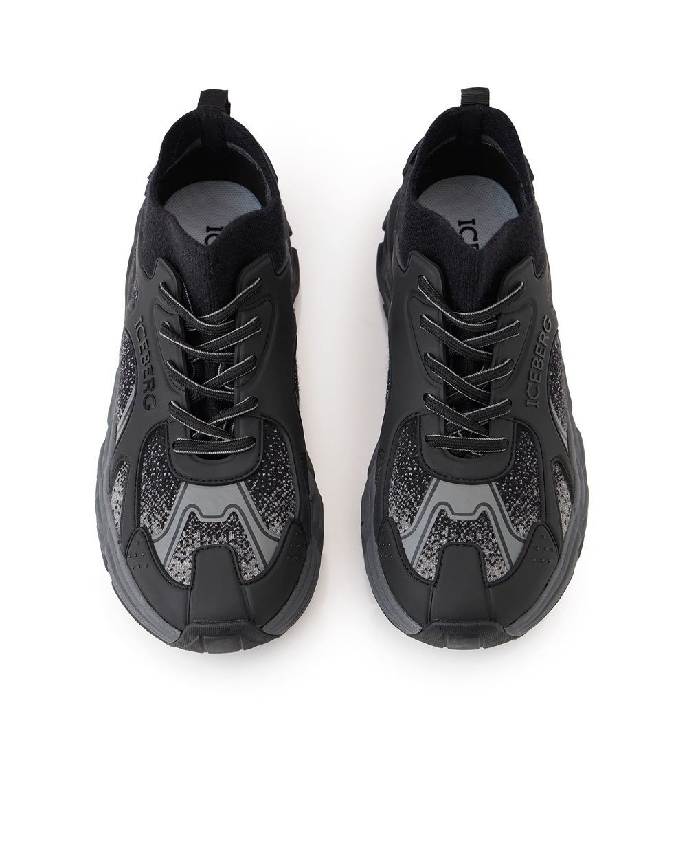 Black ICB ONE Sneakers - Iceberg - Official Website