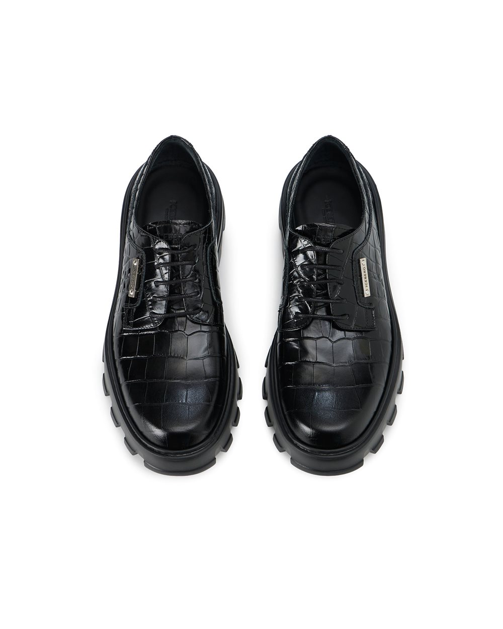Iceberg black calfskin lace-up shoes with chunky sole - Iceberg - Official Website