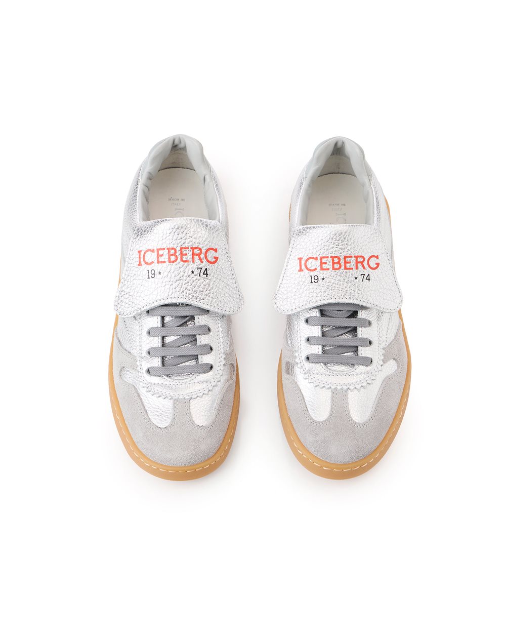 Black sneakers with retro honey sole - Iceberg - Official Website