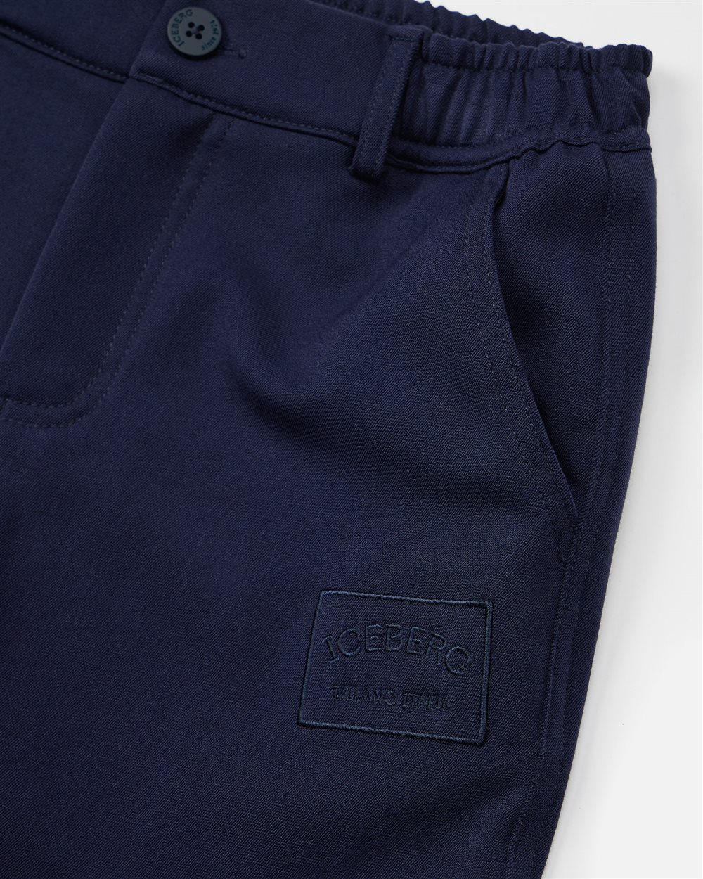 Joggers blu in tessuto - Iceberg - Official Website