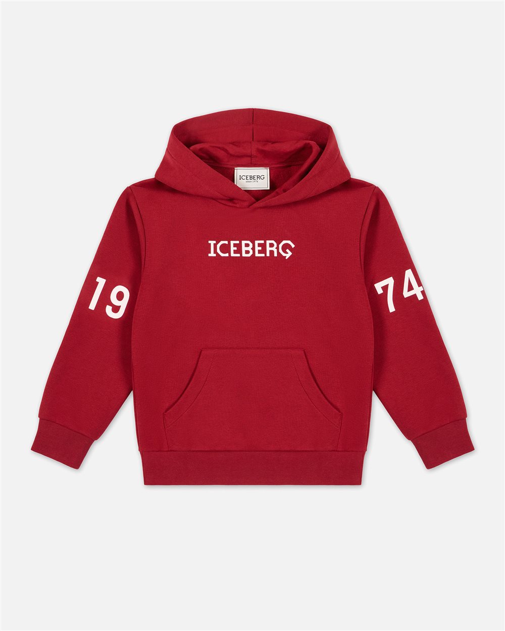 Purple hoodie with red corporate logo - Iceberg - Official Website