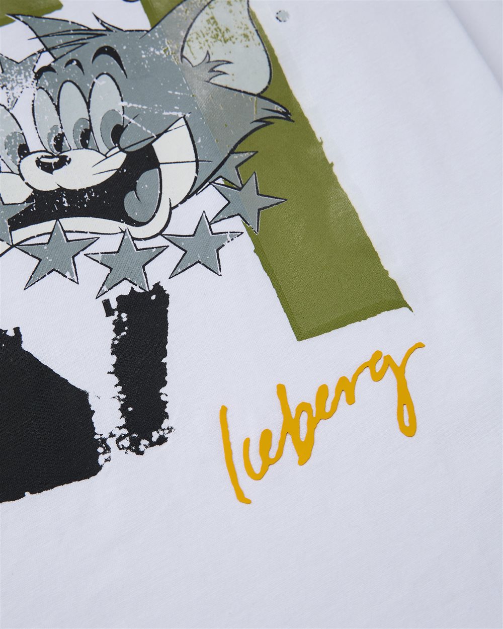 White long-sleeved T-shirt with Tom from Looney Tunes - Iceberg - Official Website