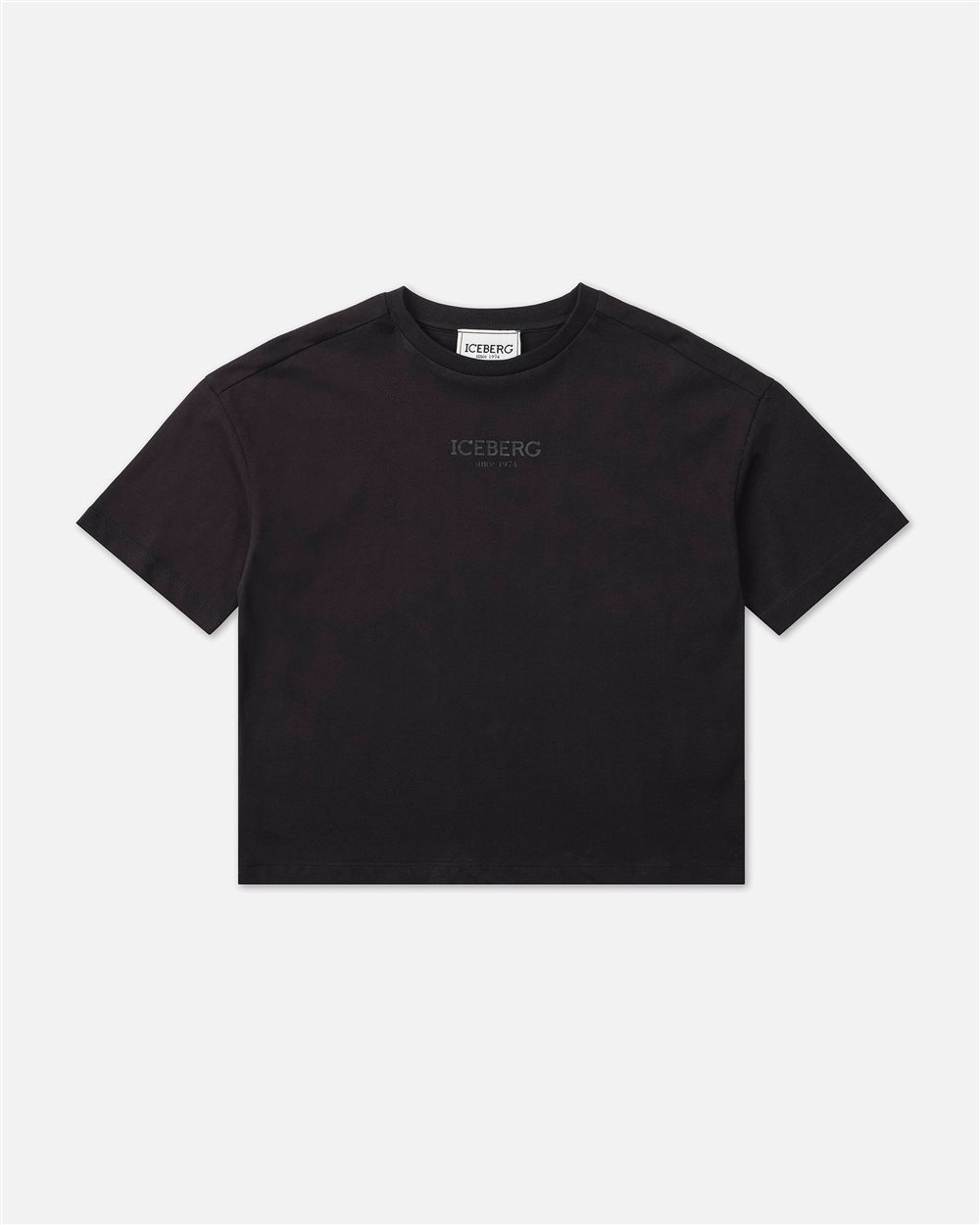 Black short-sleeved T-shirt with Tom from Looney Tunes design - Iceberg - Official Website