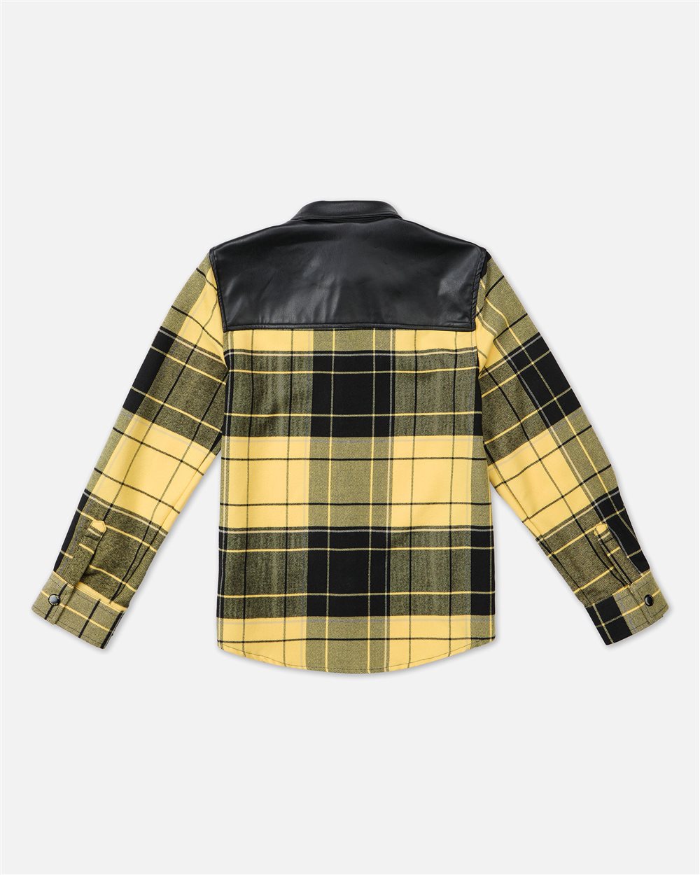 Black and yellow check shirt with black bib - Iceberg - Official Website