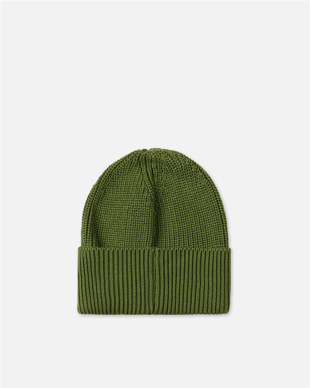 Cappello modello beanie in lana verde militare con patch nero e logo Iceberg - Iceberg - Official Website