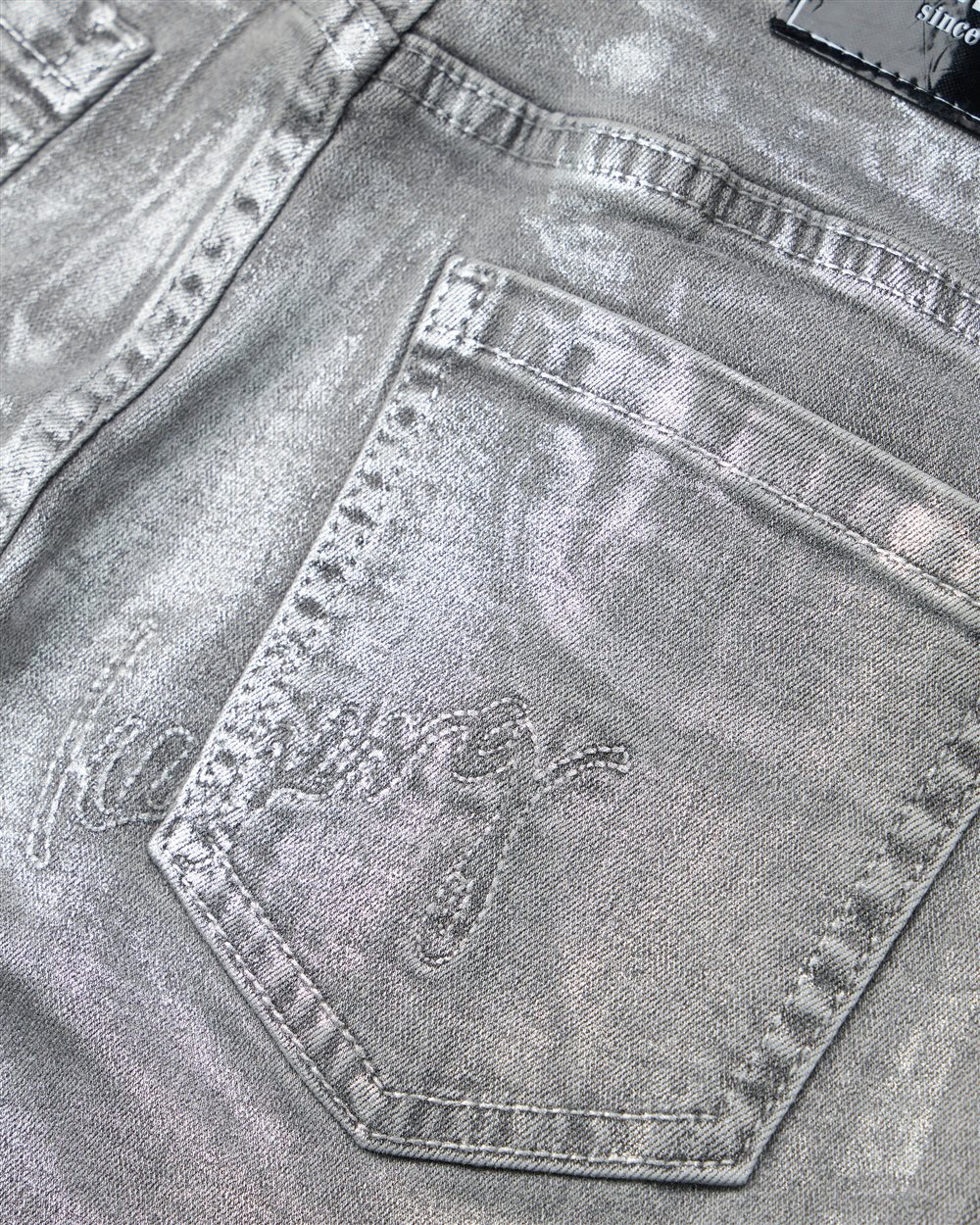 Jeans 5 tasche a gamba larga grigio chiaro - Iceberg - Official Website