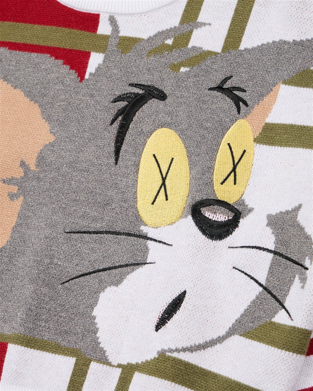 Vanilla Crewneck Sweater with Looney Tunes Tom - Iceberg - Official Website