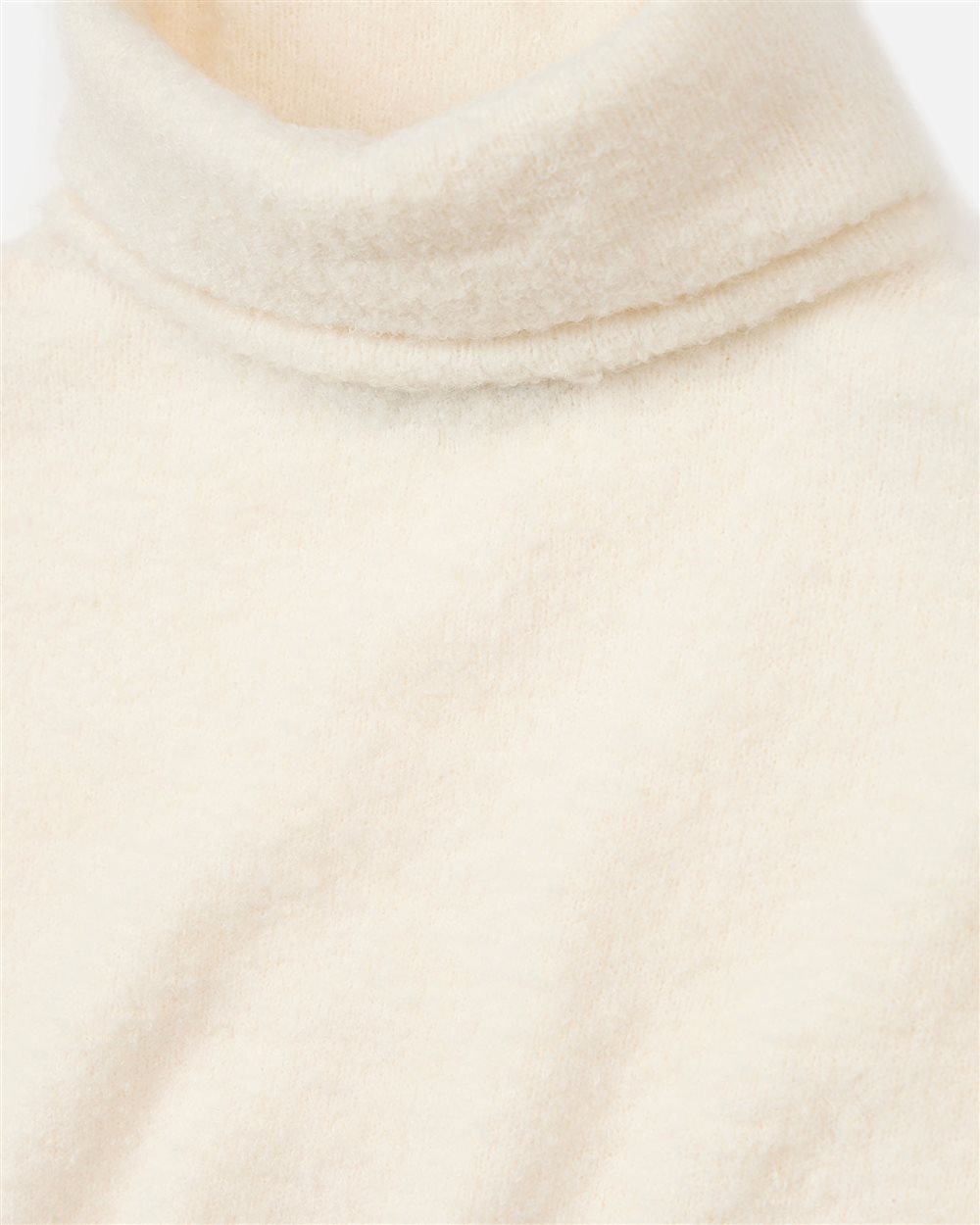 Vanilla Turtleneck Sweater with Contrasting Trim - Iceberg - Official Website
