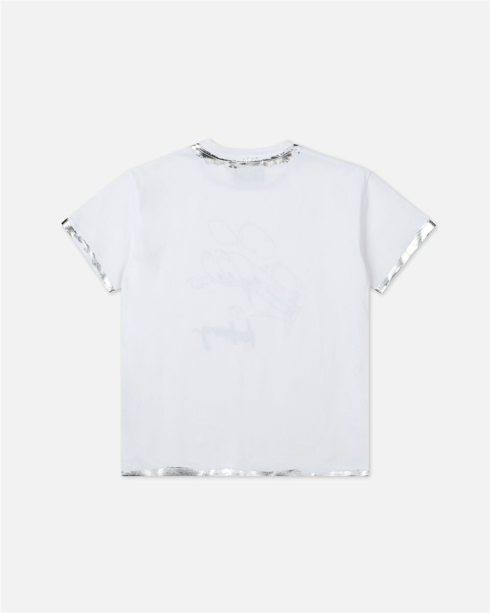 T-shirt bianca a maniche corte con disegno di Jerry dei Looney Tunes e logo Iceberg stilizzati sul d - Iceberg - Official Website