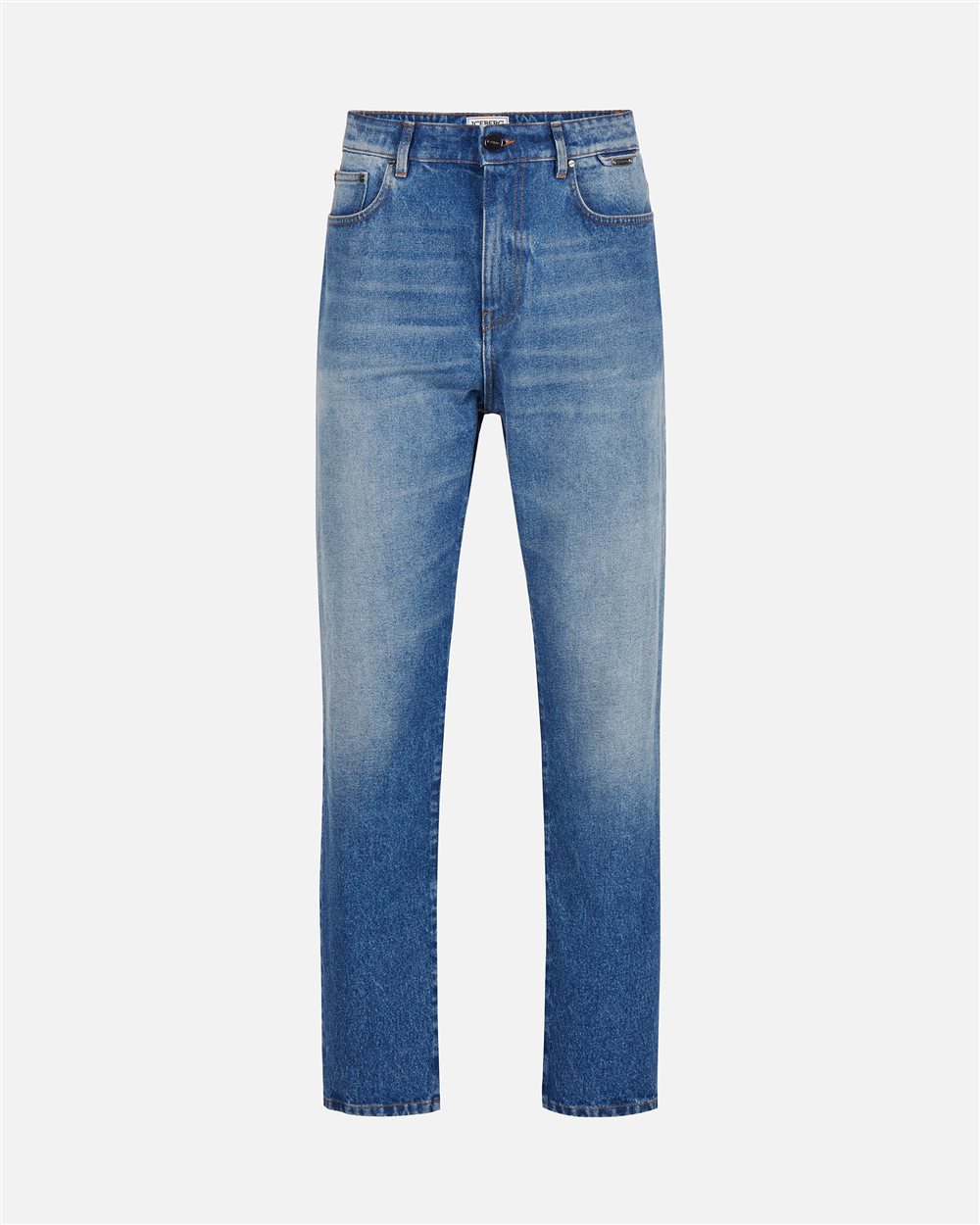 5-pocket straight fit jeans: essential with character - Iceberg - Official Website