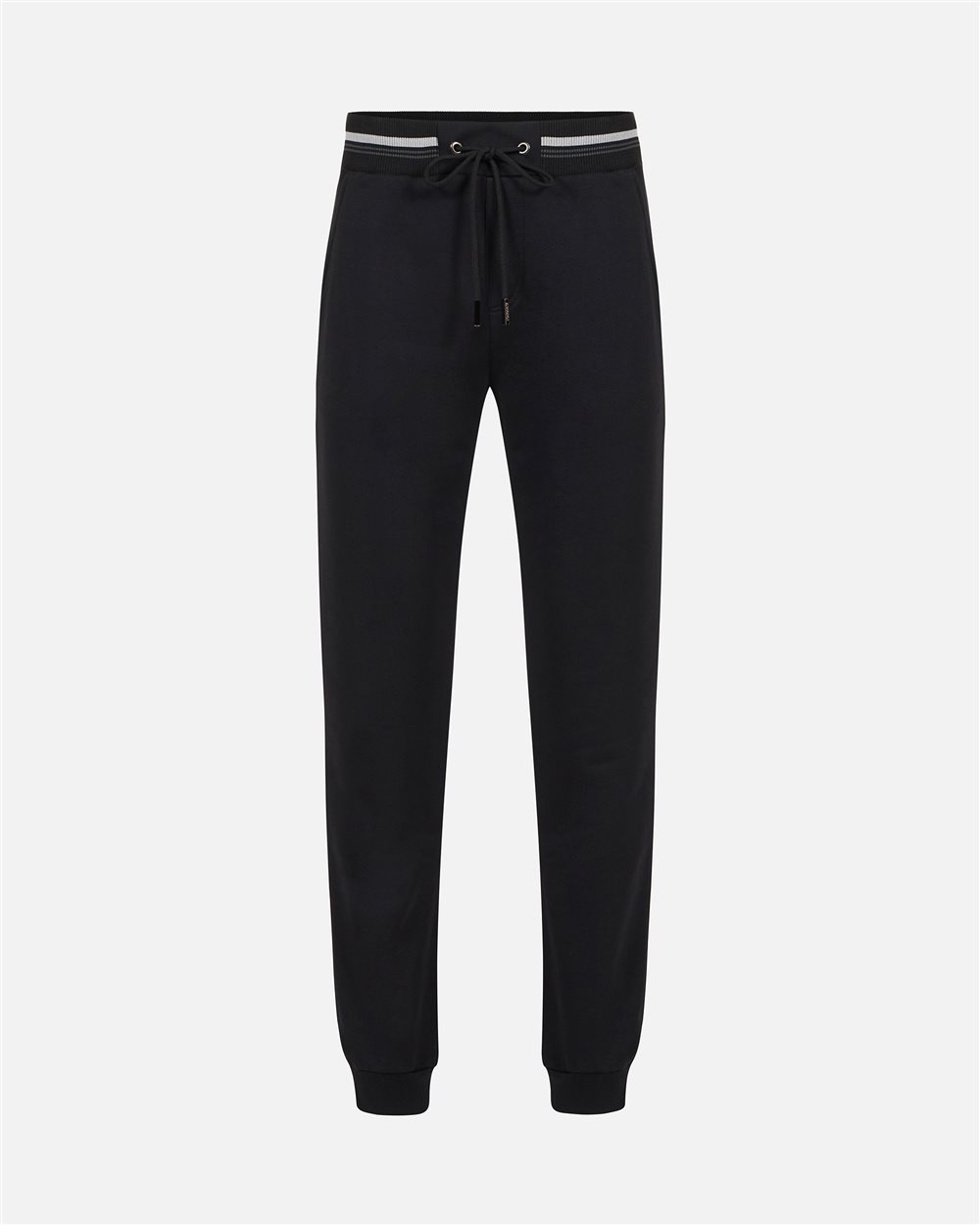 Dark black jogger in sustainable fleece with embossed Iceberg logo - Iceberg - Official Website