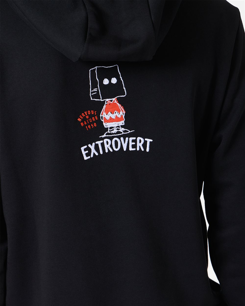 Black slim fit hoodie with Fridge print and Iceberg logo - Iceberg - Official Website