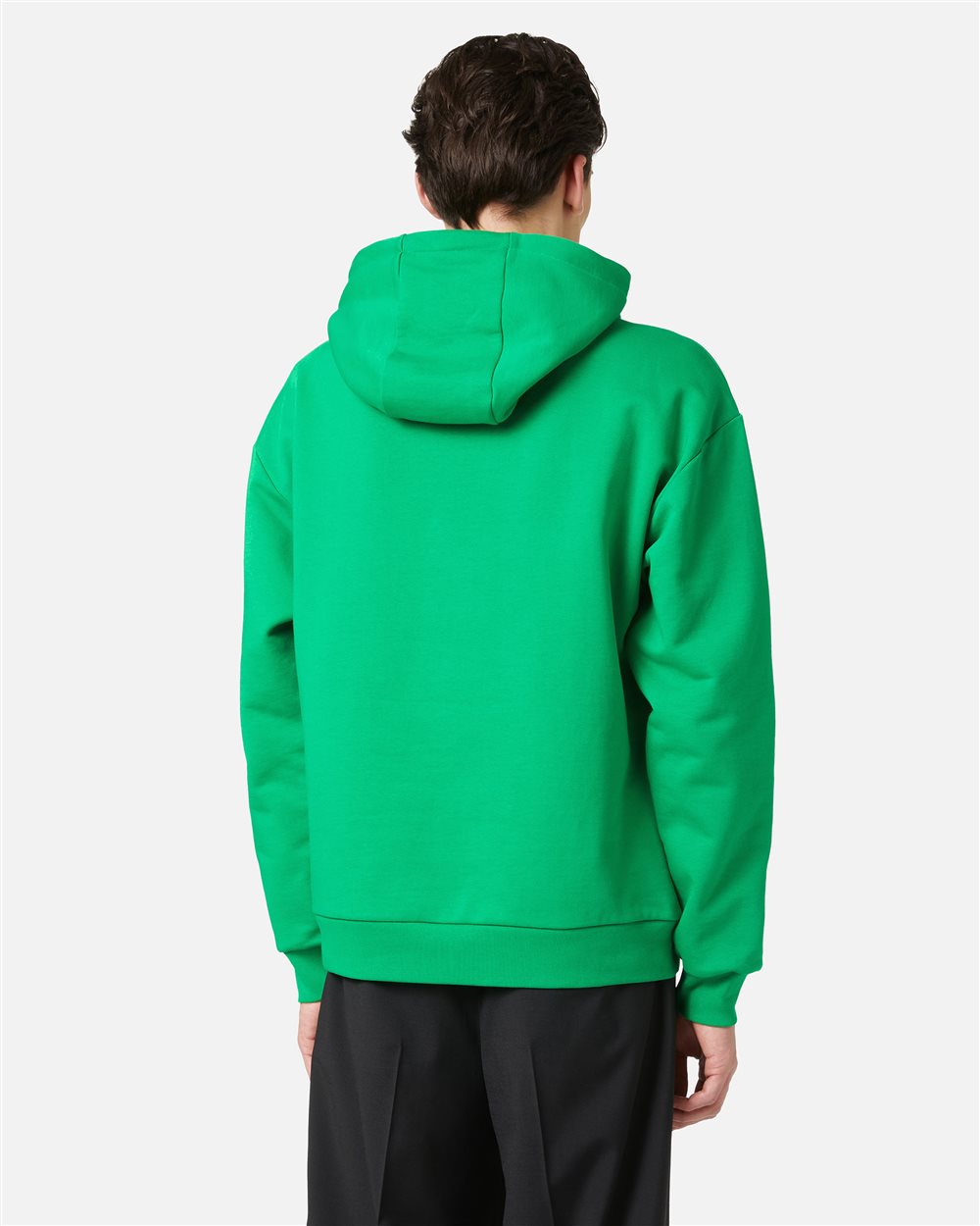 Regular fit lettuce green hoodie with Iceberg Salad print - Iceberg - Official Website