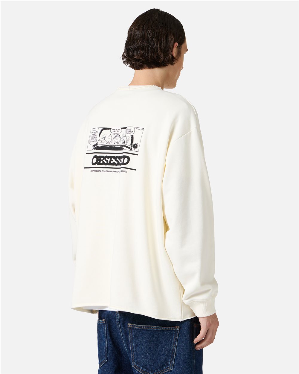 Vanilla hoodie with embroidered Iceberg logo and Peanuts print - Iceberg - Official Website