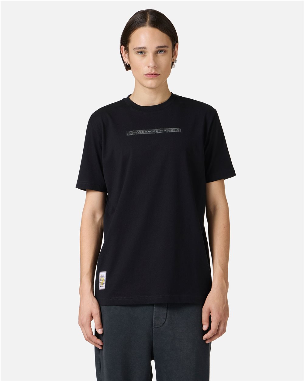 Slim-fit black T-shirt with SpongeBob print on the back - Iceberg - Official Website