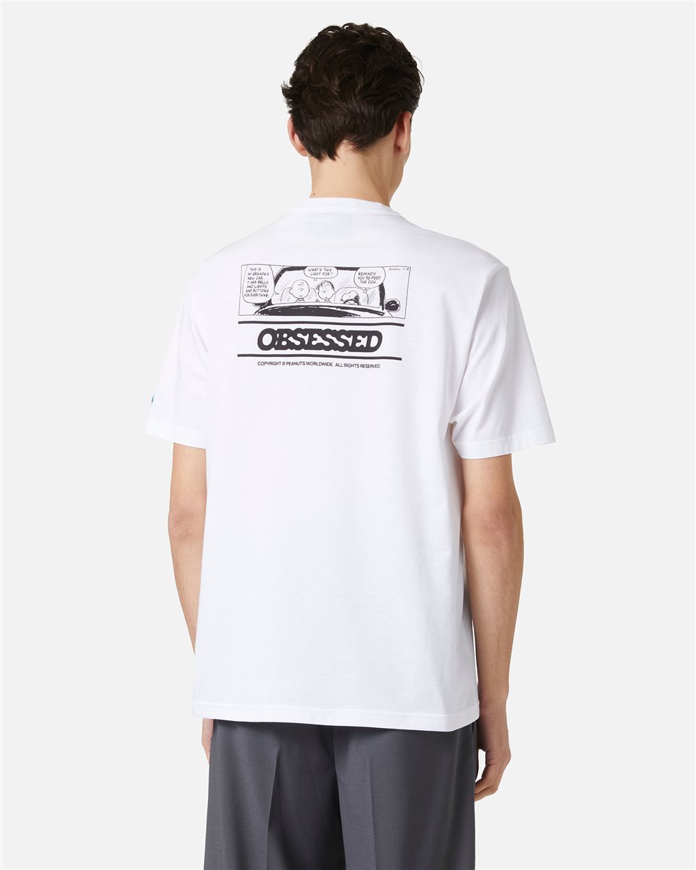 Relaxed fit optical white T-shirt with Peanuts prints and Iceberg embroidery - Iceberg - Official Website