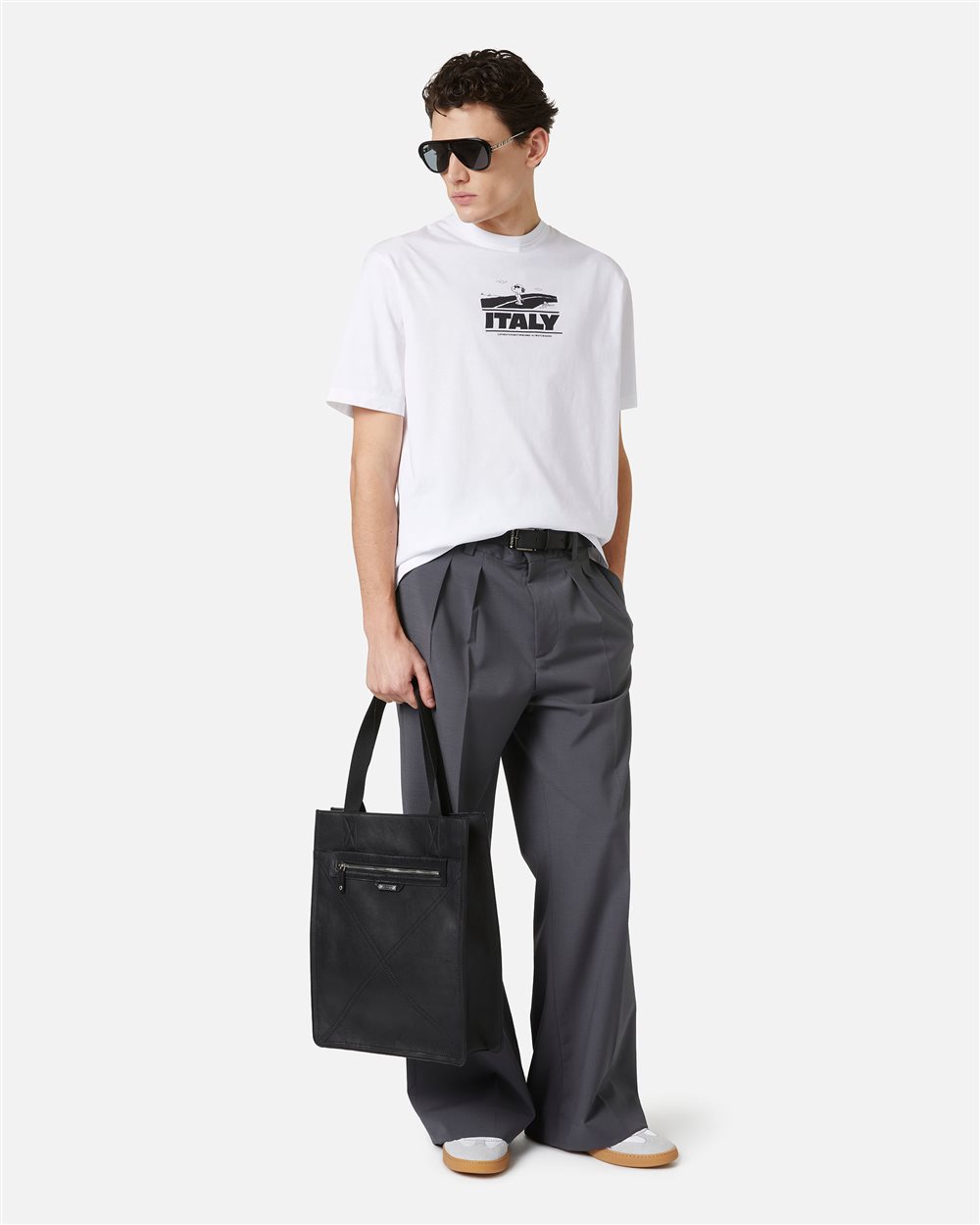 Relaxed fit optical white T-shirt with Peanuts prints and Iceberg embroidery - Iceberg - Official Website