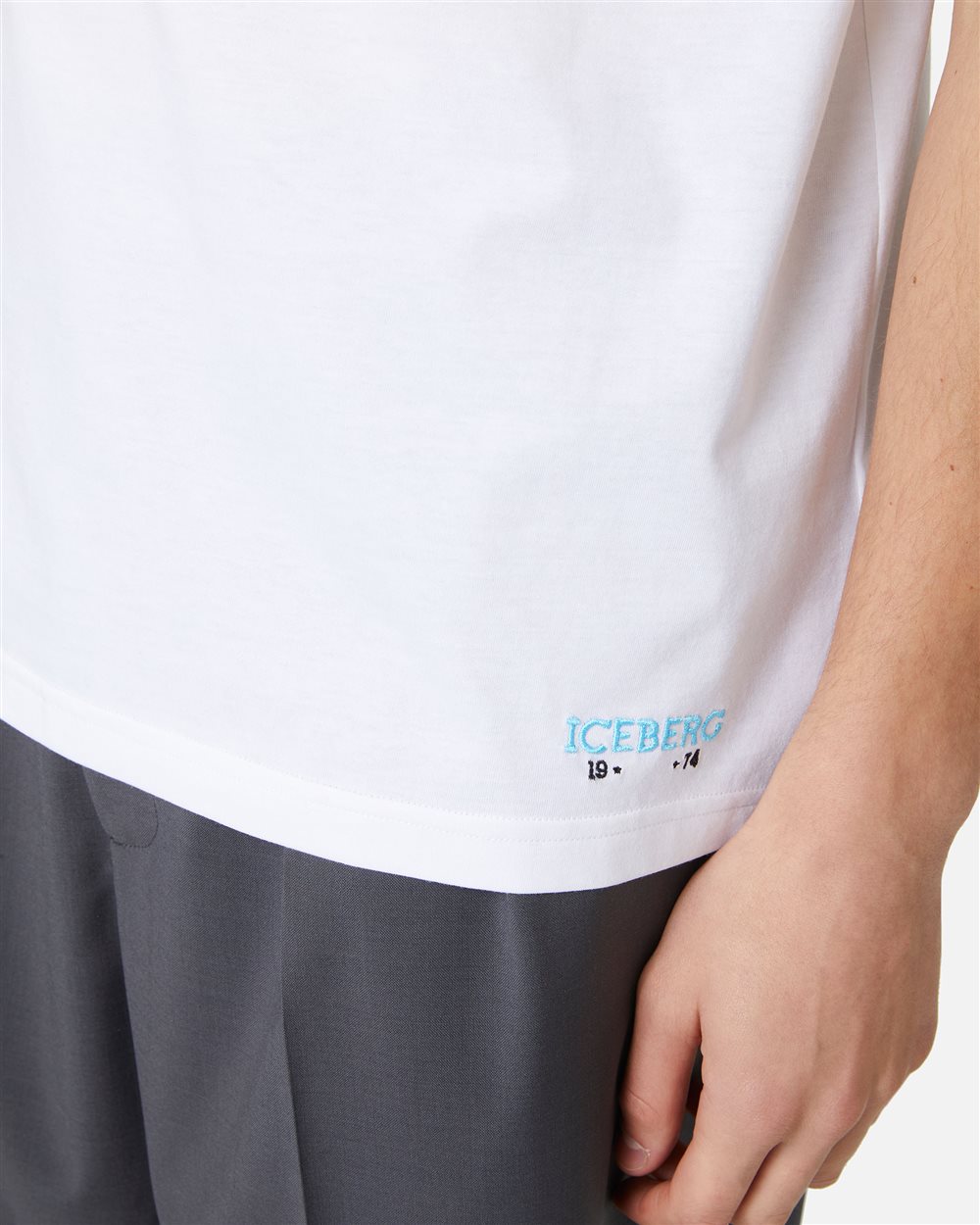 Relaxed fit optical white T-shirt with Peanuts prints and Iceberg embroidery - Iceberg - Official Website