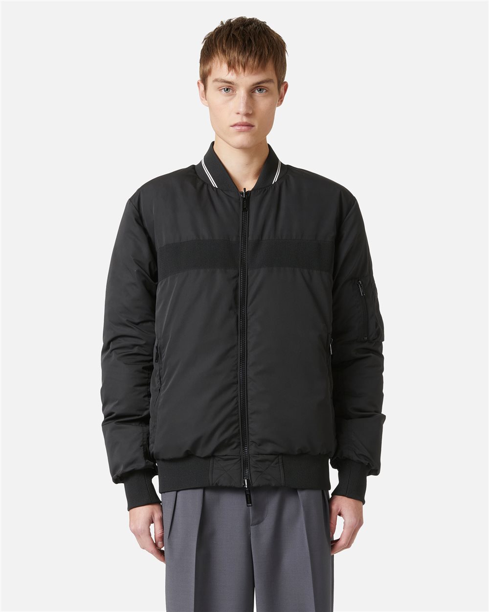 Black reversible padded jacket - Iceberg - Official Website