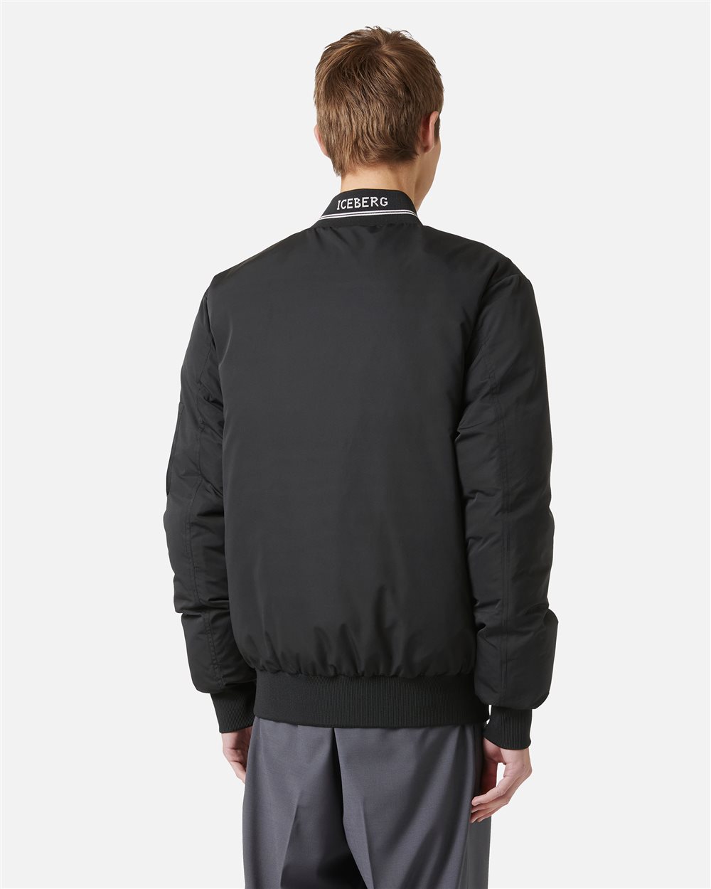 Black reversible padded jacket - Iceberg - Official Website