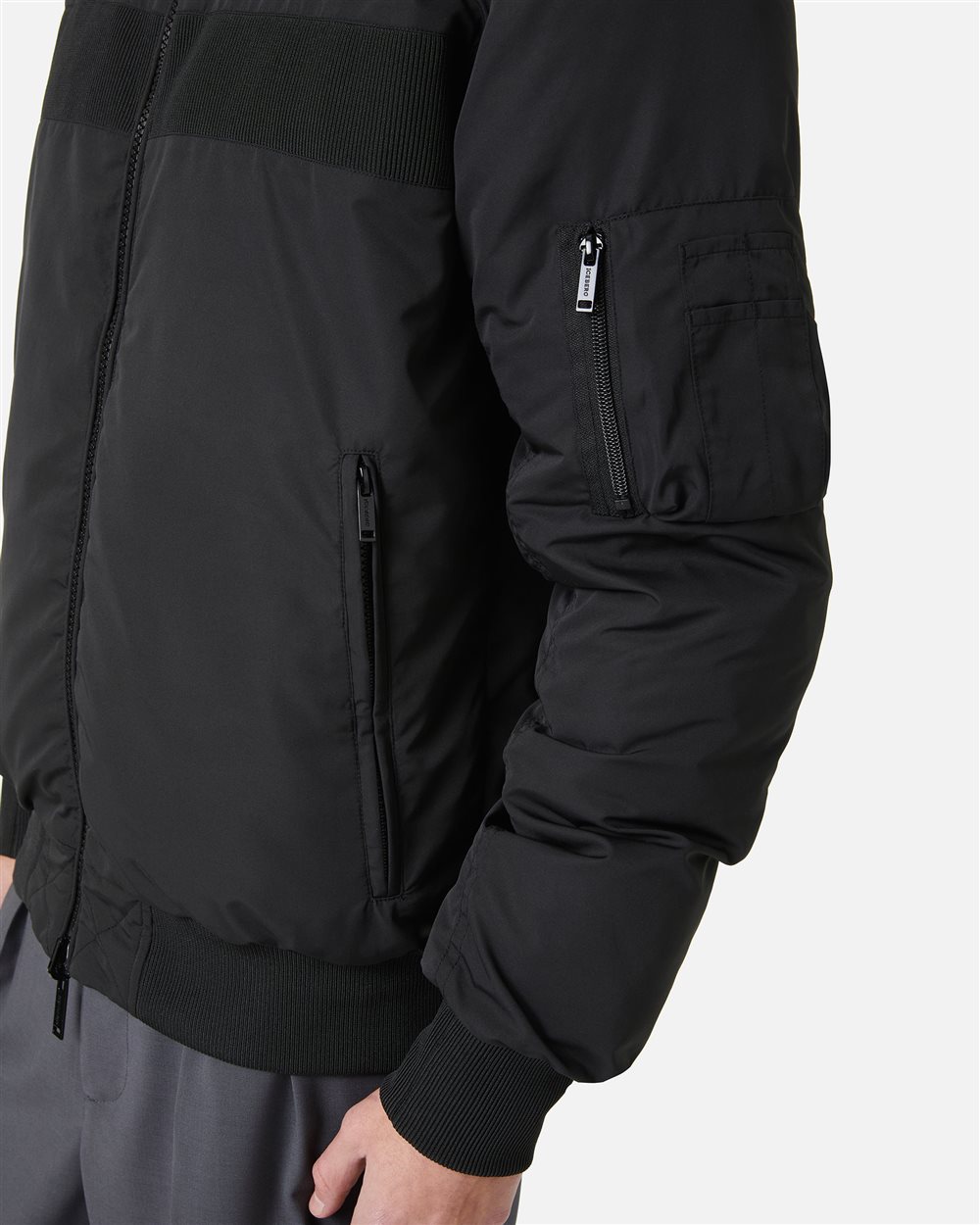 Black reversible padded jacket - Iceberg - Official Website