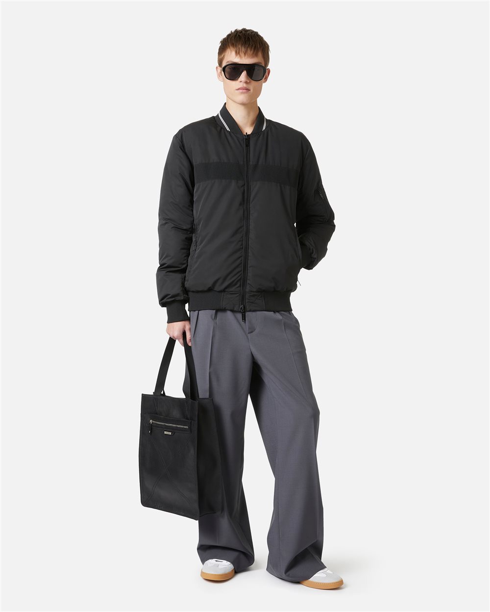 Black reversible padded jacket - Iceberg - Official Website