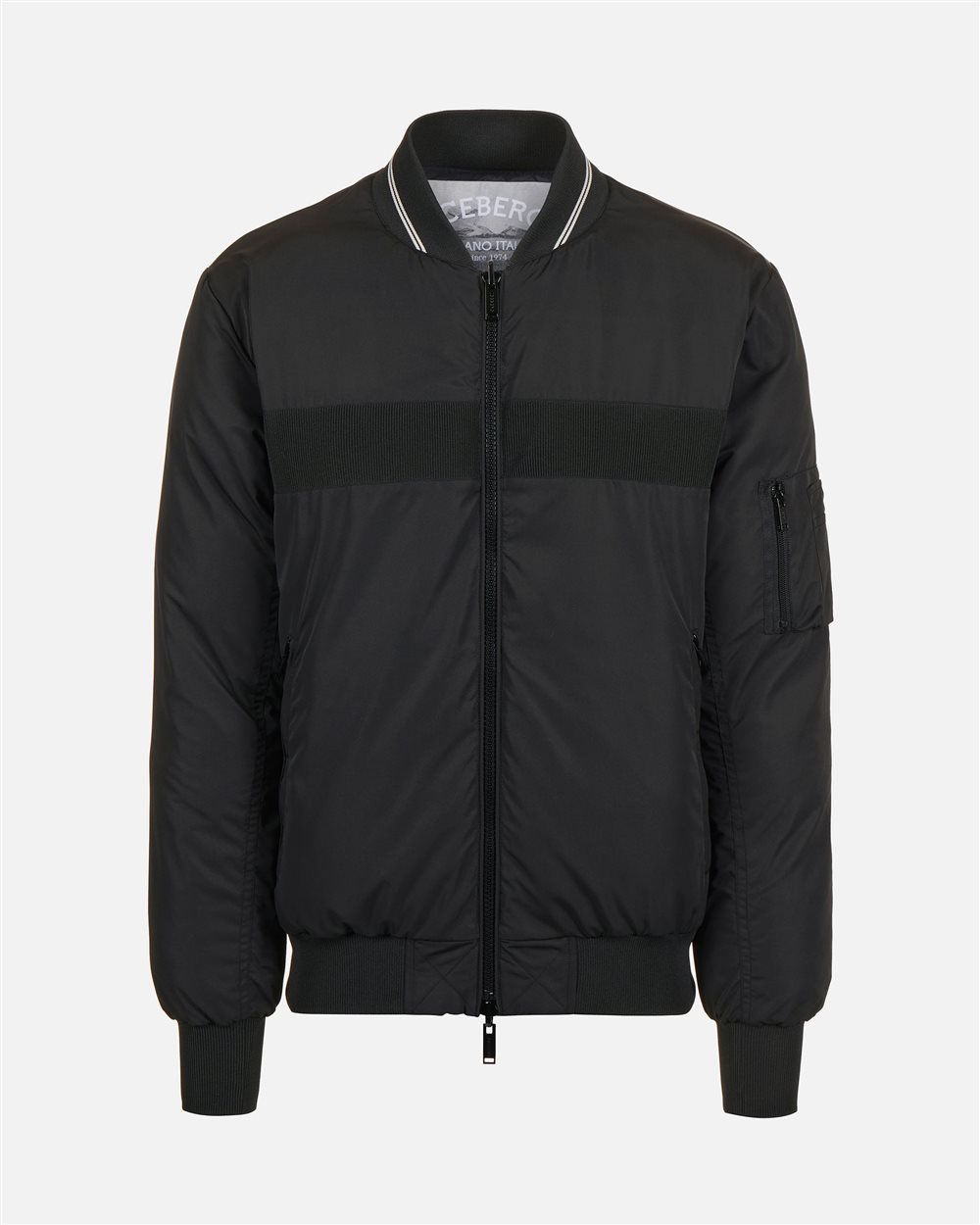 Black reversible padded jacket - Iceberg - Official Website