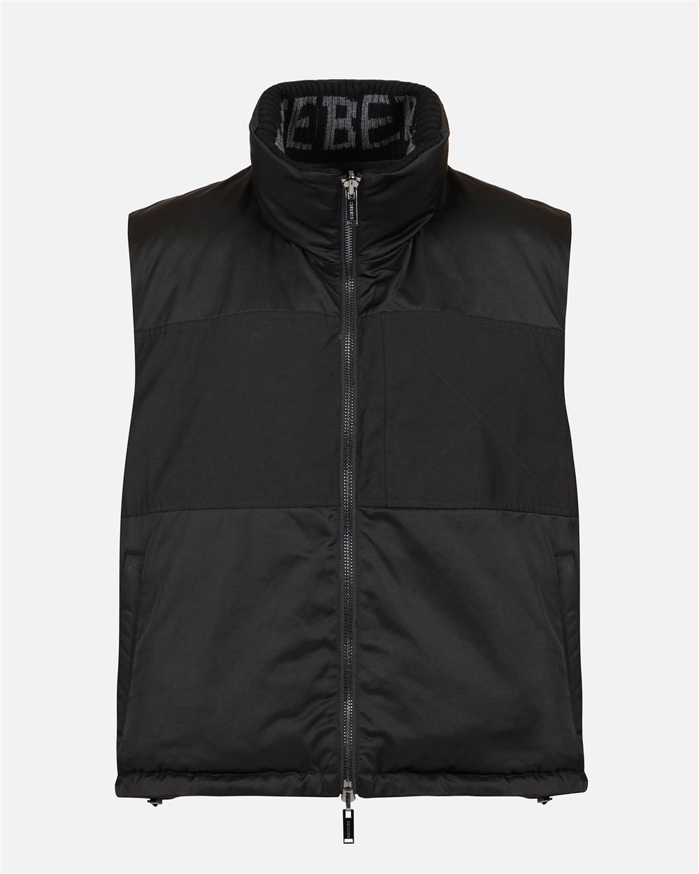 Black padded reversible vest - Iceberg - Official Website
