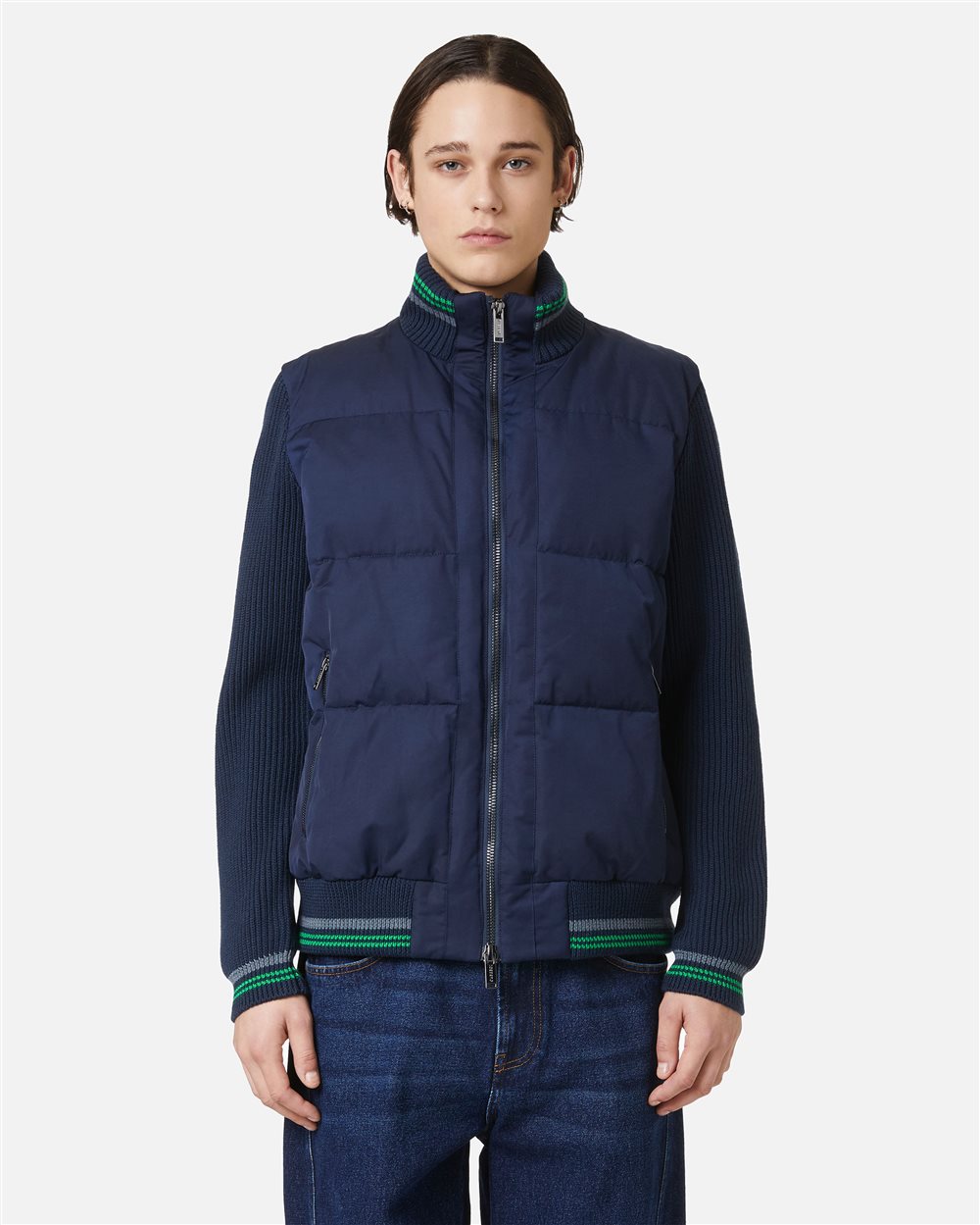 Blue padded reversible vest - Iceberg - Official Website