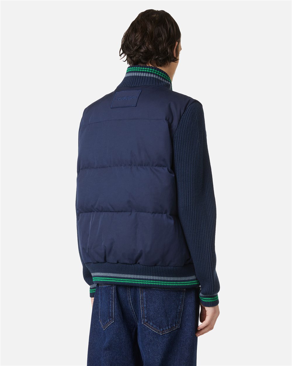 Blue padded reversible vest - Iceberg - Official Website