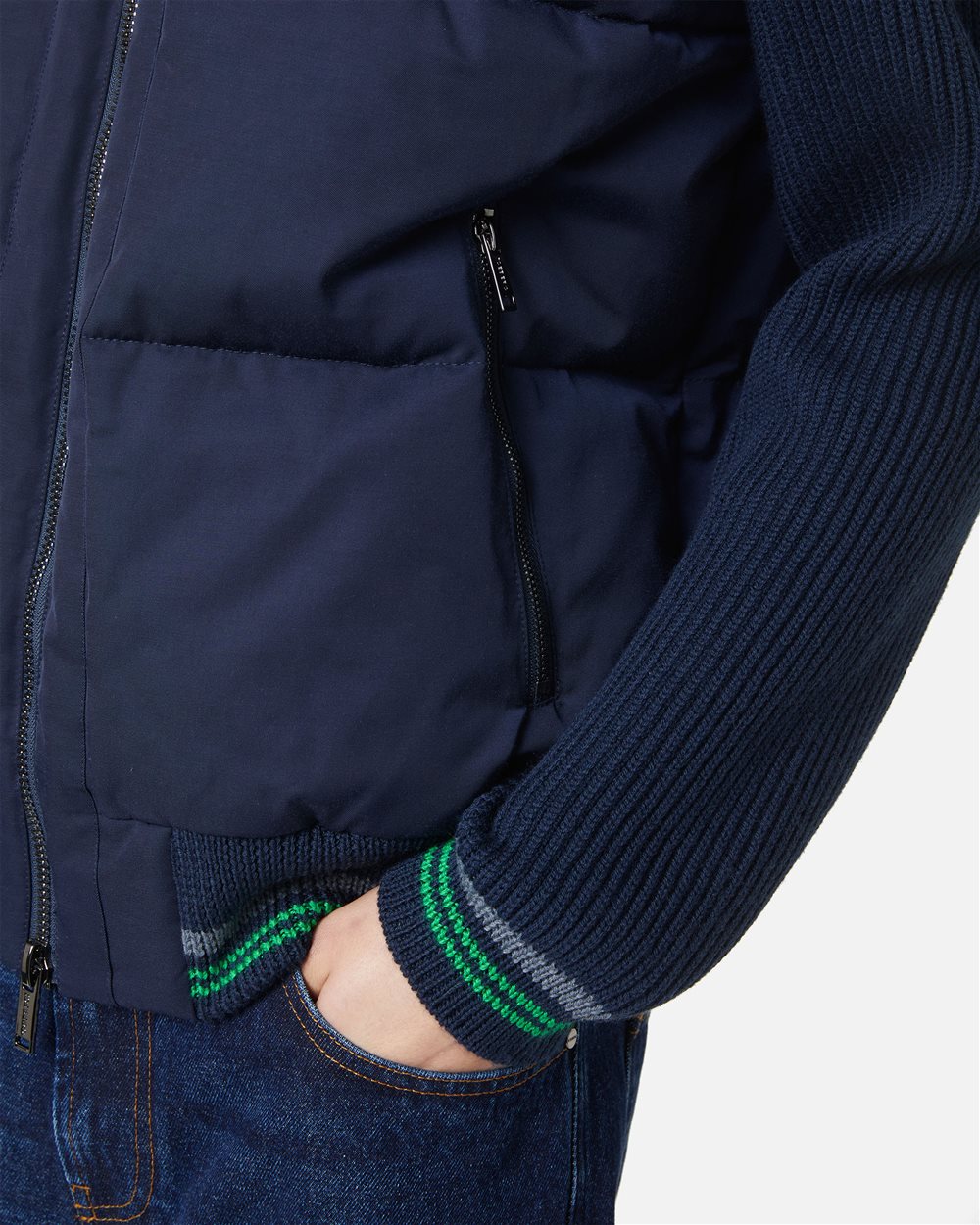 Blue padded reversible vest - Iceberg - Official Website
