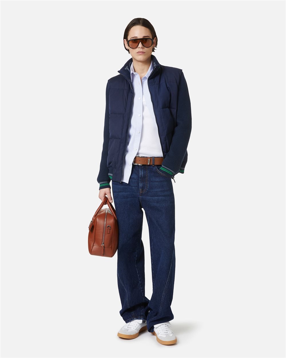 Blue padded reversible vest - Iceberg - Official Website