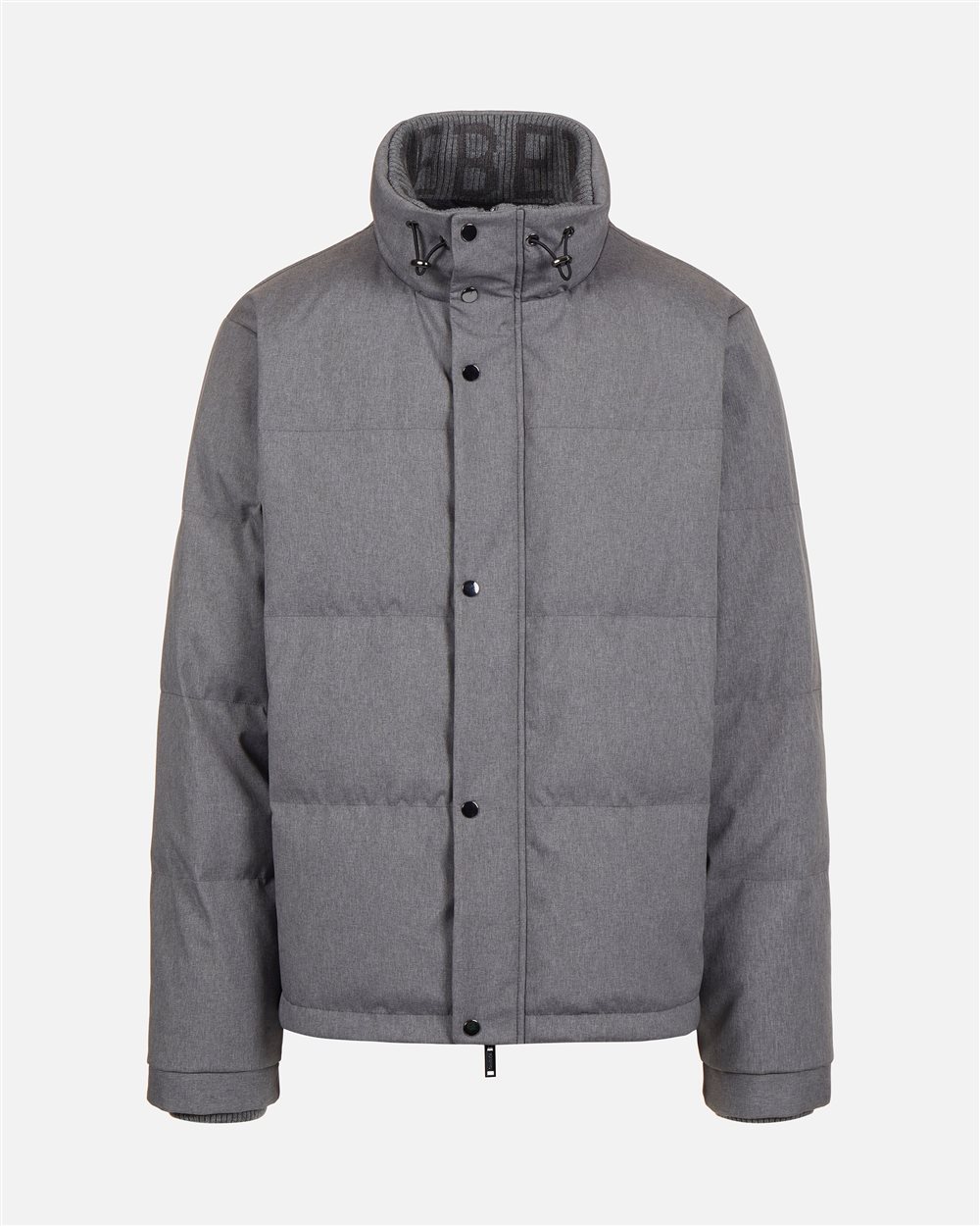 Essential Attitude: die kurze Daunenjacke aus Melange-Nylon - Iceberg - Official Website