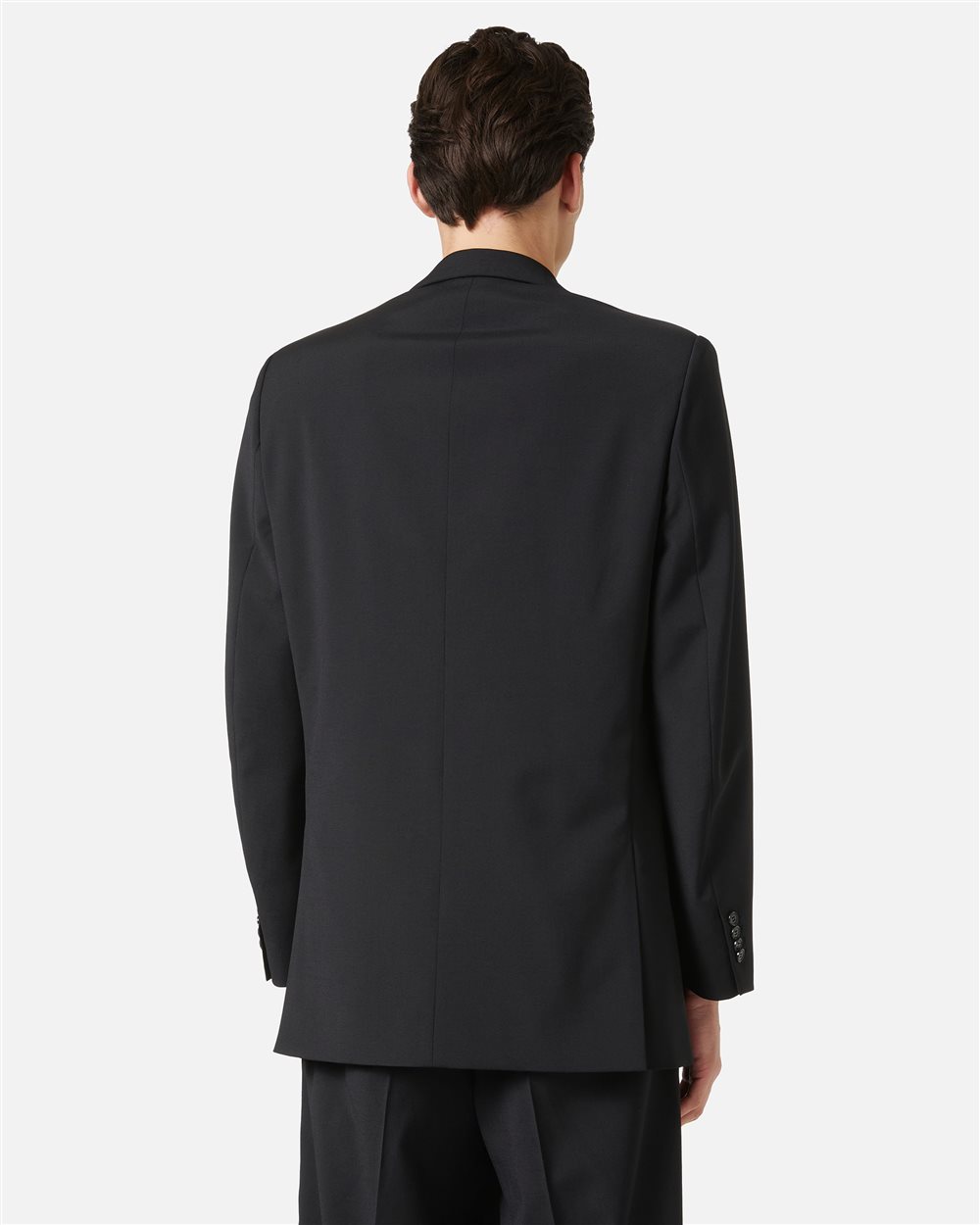 Regular fit black jacket in cool wool - Iceberg - Official Website