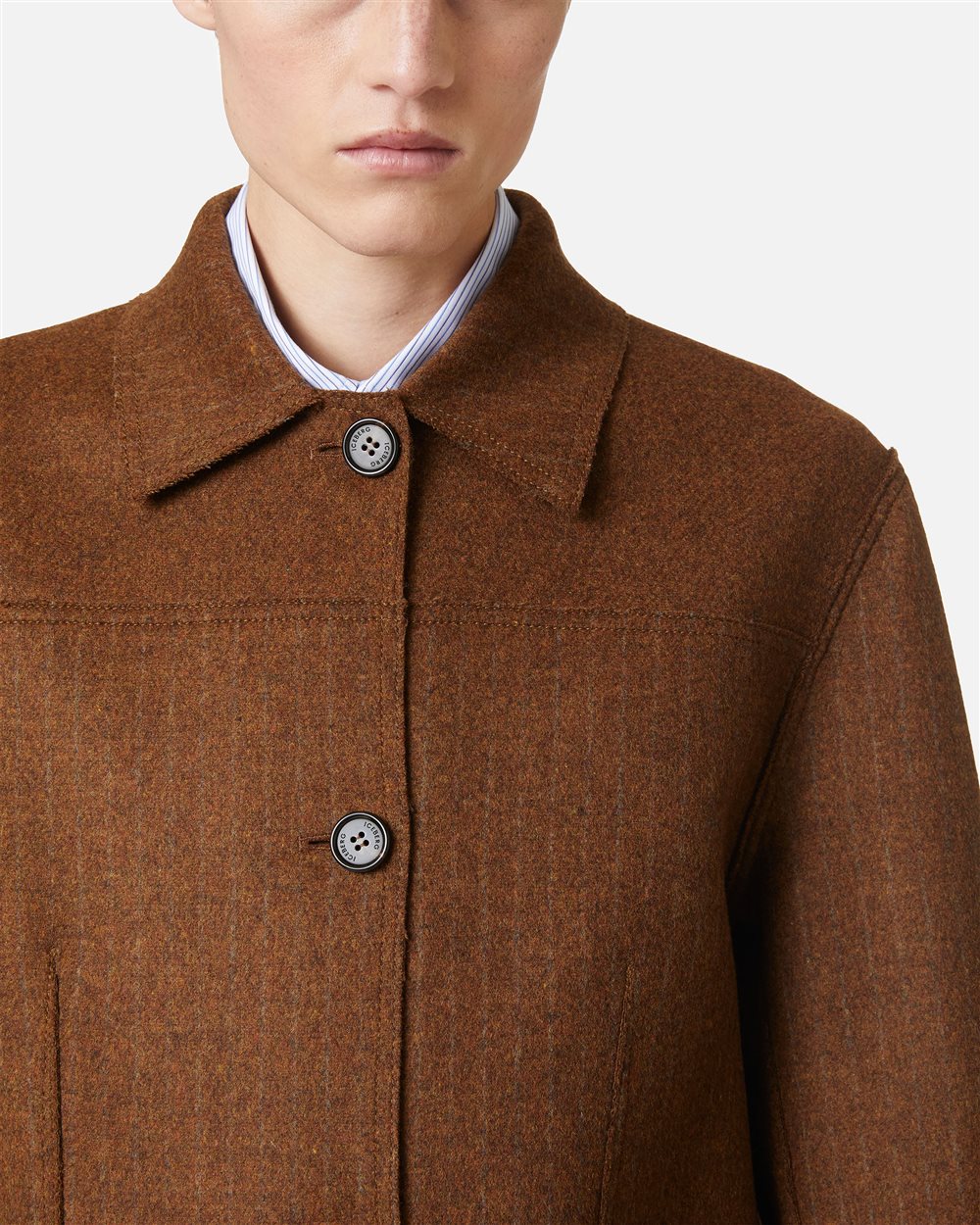 Wendejacke im Regular Fit aus Doppelgewebe: doppelter Stil, maximale Vielseitigkeit - Iceberg - Official Website
