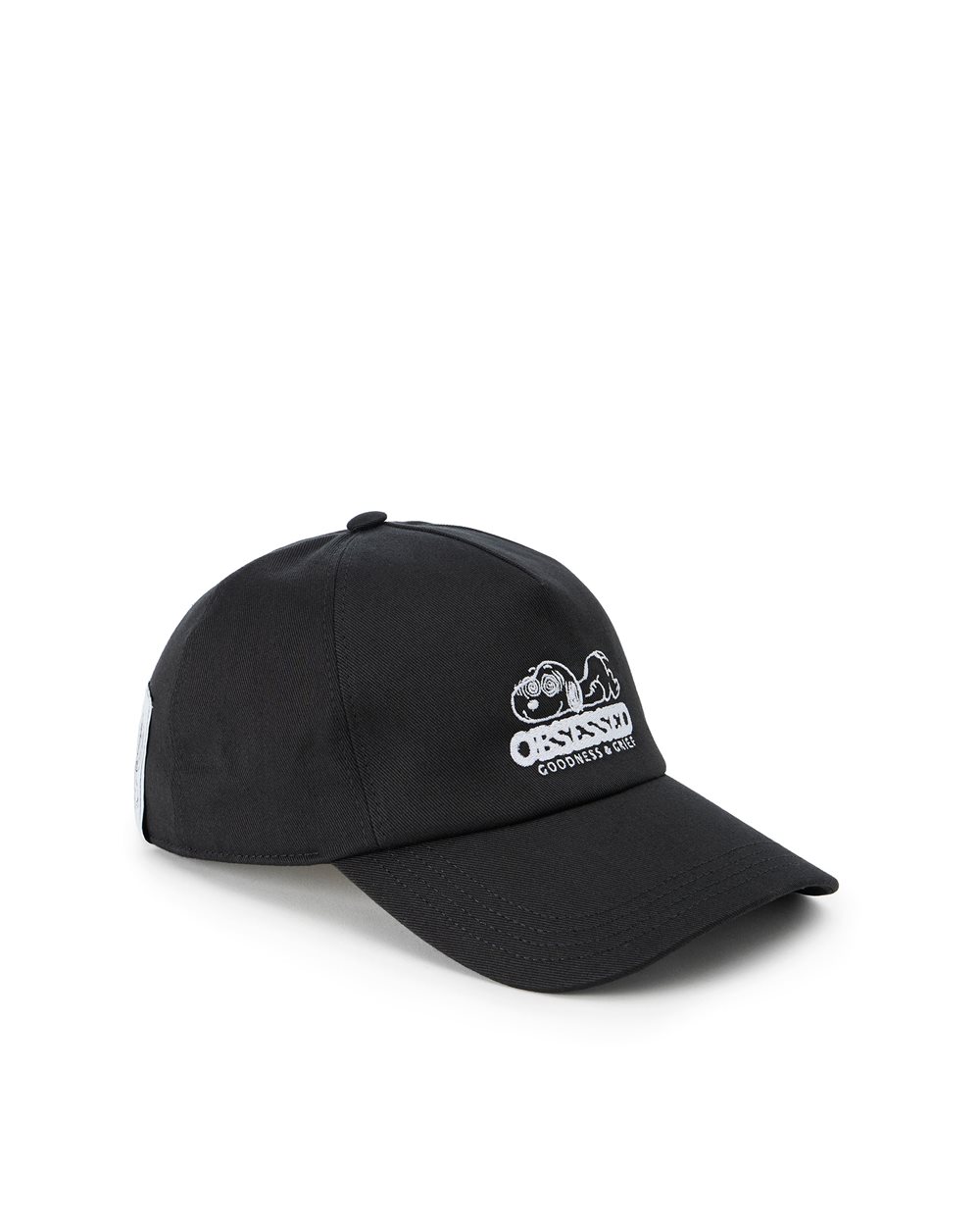 Black cap with peanuts embroidery and iceberg logo - Iceberg - Official Website