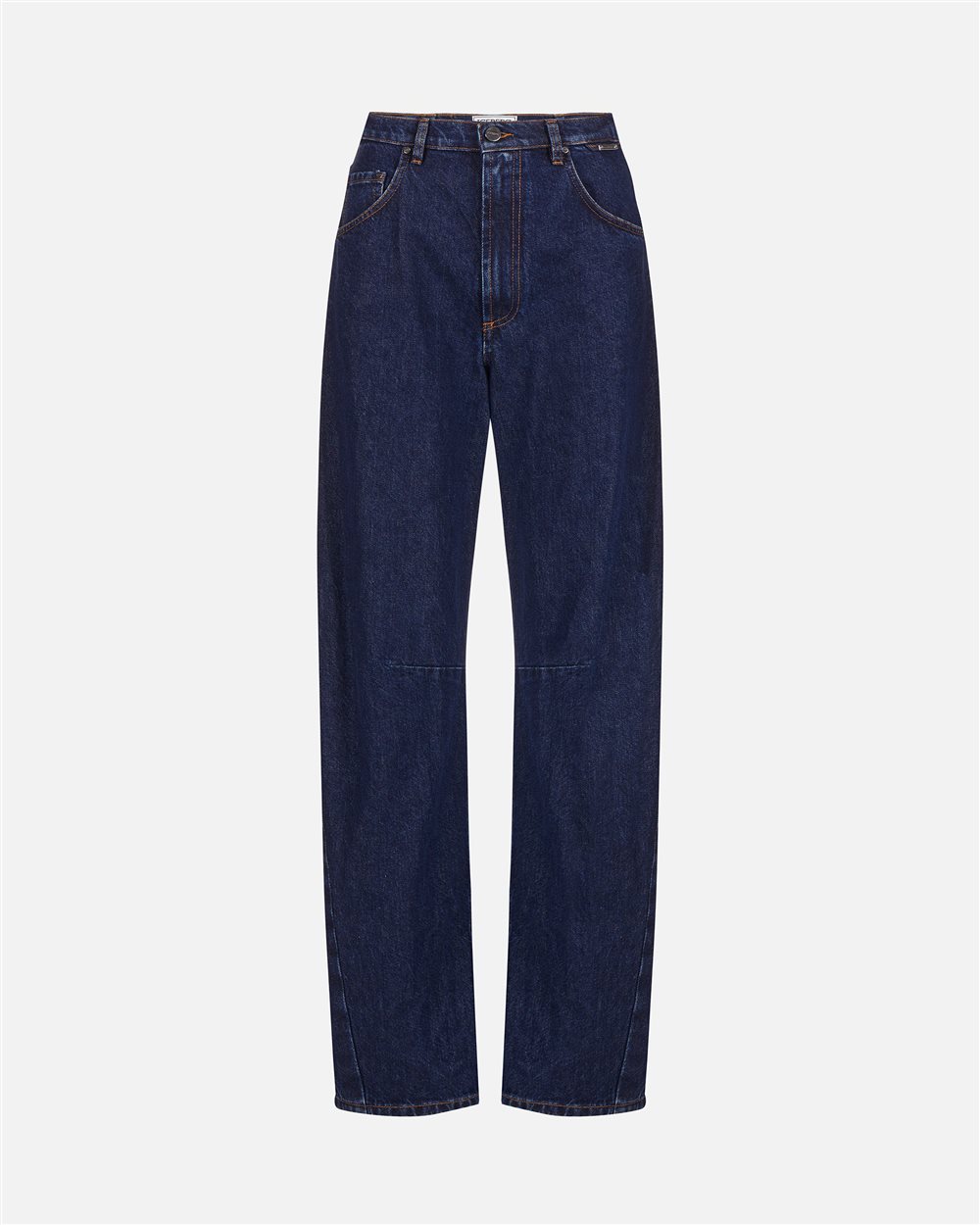 Indigo Blue Denim Barrel Fit Jeans - Iceberg - Official Website
