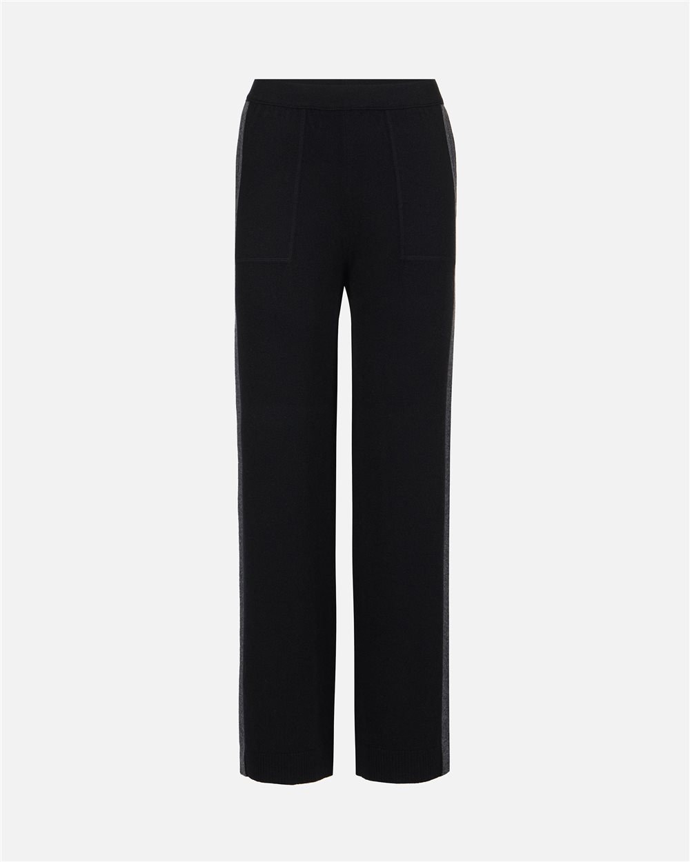 Black cashmere wool knit trousers - Iceberg - Official Website